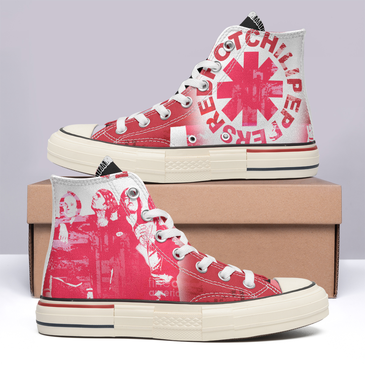Red Hot Chili Peppers High Top Canvas Shoes Special Edition