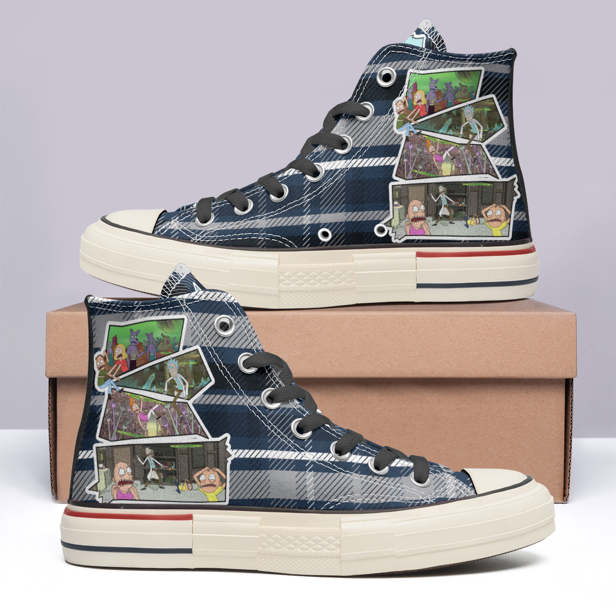 Rainbow Unicorn High Top Canvas Shoes Special Edition
