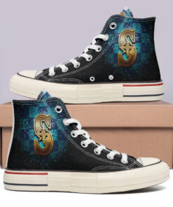 Seattle Mariners High Top Canvas Shoes Special Edition