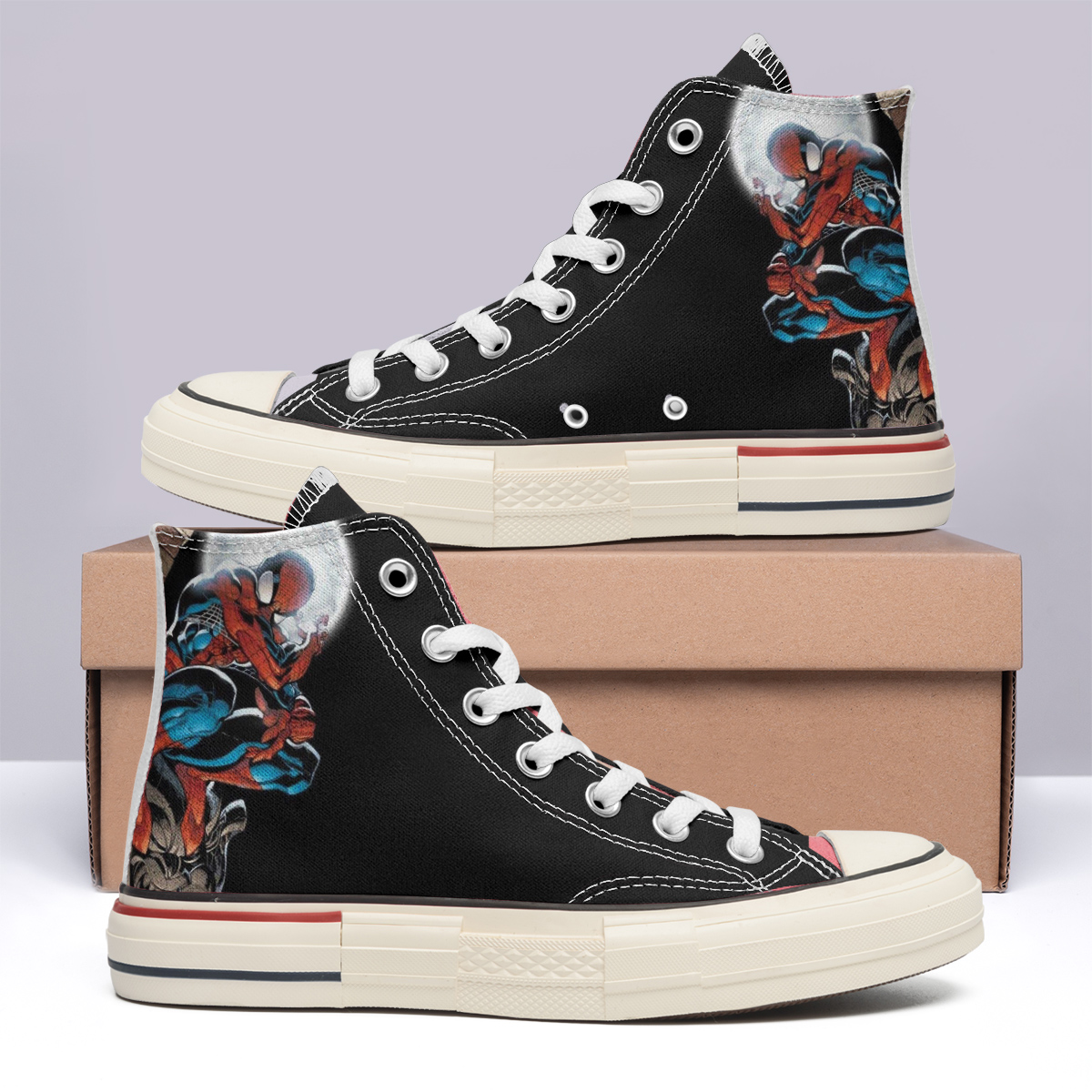 Spiderman High Top Canvas Shoes Special Edition