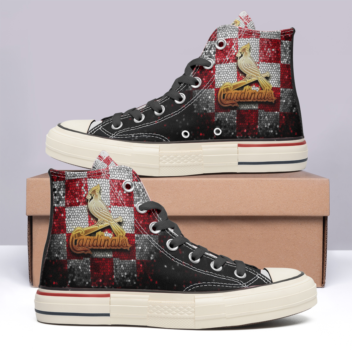 St. Louis Cardinals High Top Canvas Shoes Special Edition