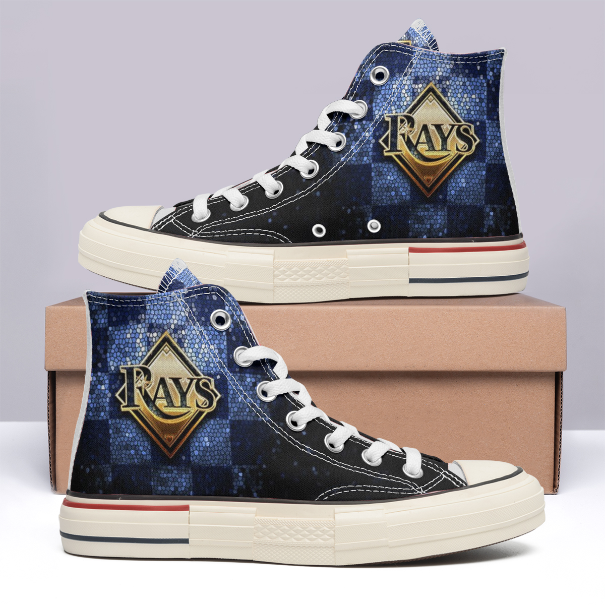 Tampa Bay Rays High Top Canvas Shoes Special Edition