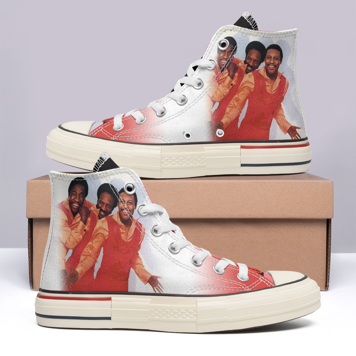 The O_Jays High Top Canvas Shoes Special Edition