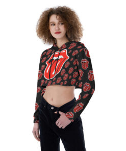 The Rolling Stones Croptop Hoodie