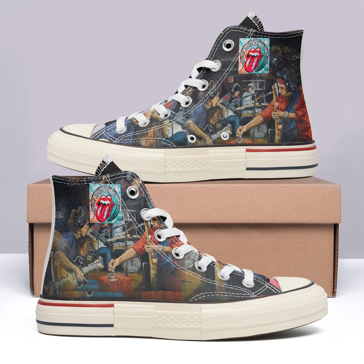 Georgetown Hoyas High Top Canvas Shoes Special Edition