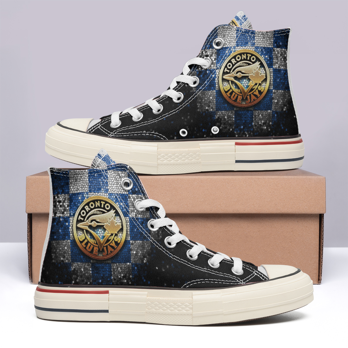 Toronto Blue Jays High Top Canvas Shoes Special Edition