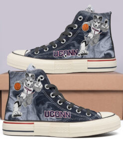 UConn Huskies High Top Canvas Shoes Special Edition