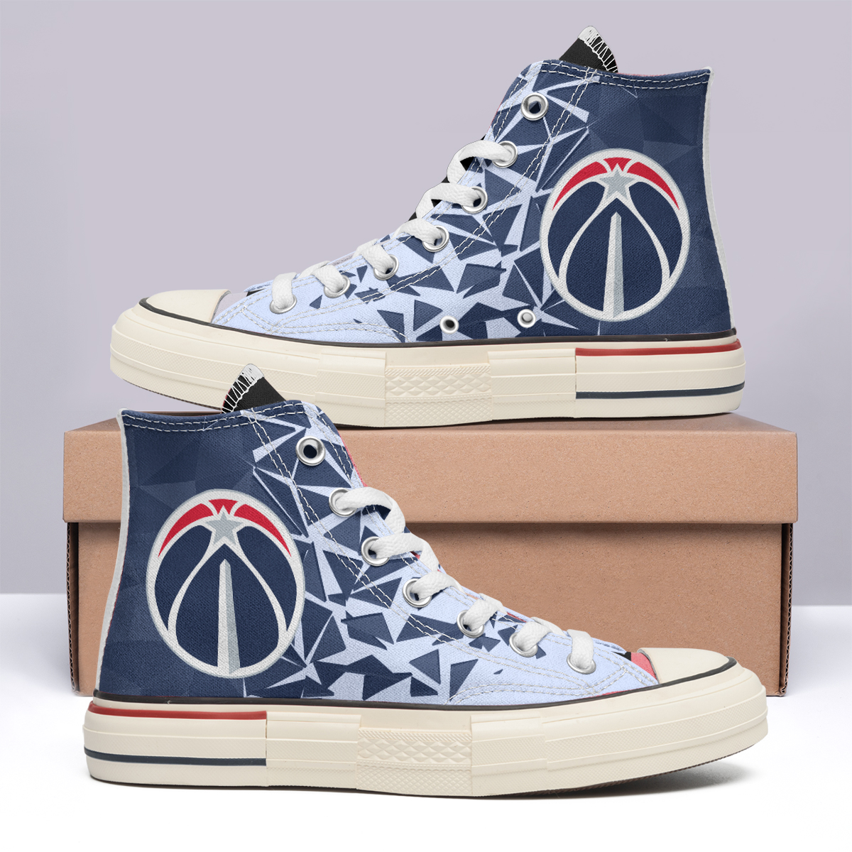 Washington Wizards High Top Canvas Shoes Special Edition