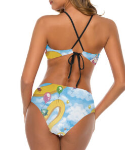 Adventure Time Summertime Women’s Cami Keyhole One-piece Swimsuit