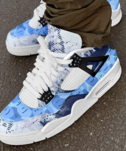 Blue Smiley Face Air JD 4