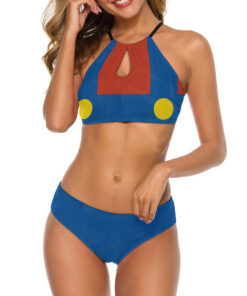 Classic Mario Women’s Cami Keyhole One-piece Swimsuit