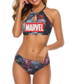 Flower x Marvel Women’s Cami Keyhole One-piece Swimsuit