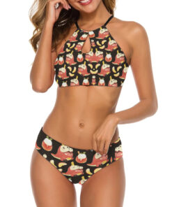 Fuecoco Fruit Women’s Cami Keyhole One-piece Swimsuit