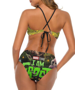 I am Groot Women’s Cami Keyhole One-piece Swimsuit