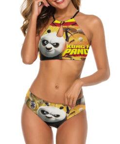 Kungfu Panda Women’s Cami Keyhole One-piece Swimsuit
