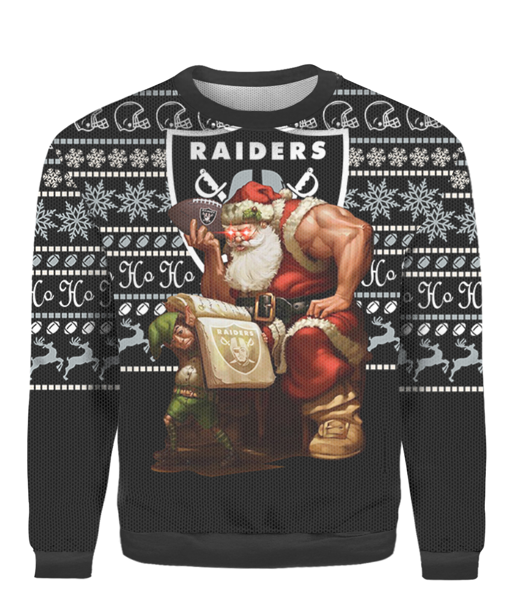 Las Vegas Raiders Christmas Sleeveless Hoodie, Sweater