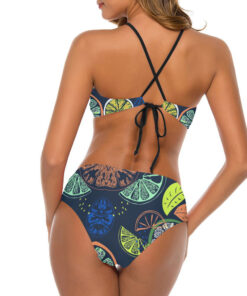 Lemon Tropical Women’s Cami Keyhole One-piece Swimsuit