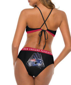 New England Patriots Women’s Cami Keyhole One-piece Swimsuit