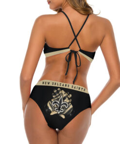 New Orleans Saints Women’s Cami Keyhole One-piece Swimsuit