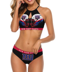 New York Giants Women’s Cami Keyhole One-piece Swimsuit