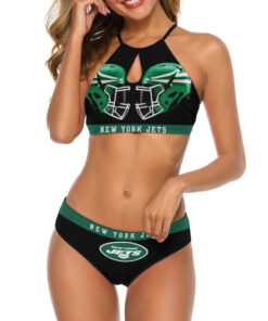 New York Jets Women’s Cami Keyhole One-piece Swimsuit