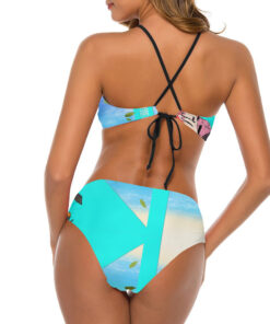 Nezuko On The Beach Women’s Cami Keyhole One-piece Swimsuit
