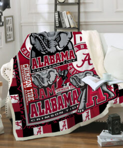 Alabama crimson Fleece Blanket – Gift For Christmas