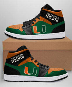 Miami Hurricanes Football Jordan Sneakers