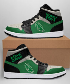 North Texas Mean Green Jordan Sneakers