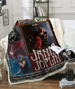 Janis Joplin Albums Quilt Blanket