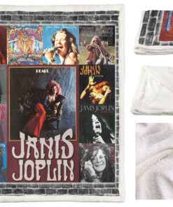 Janis Joplin Albums Quilt Blanket