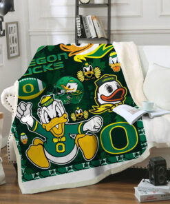 Oregon Ducks Fleece Blanket – Gift For Christmas