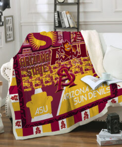 Arizona State Sun Devils Fleece Blanket – Gift For Christmas