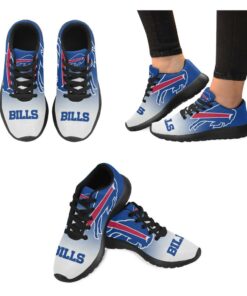 Buffalo Bills Men’s Sneakers (Model 020) – Black