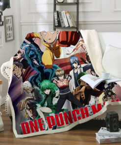 One Punch Man Fleece Blanket – Gift For Christmas