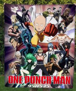 One Punch Man Fleece Blanket – Gift For Christmas