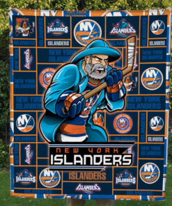 New York Islanders Quilt & Fleece Blanket – Gift For Christmas