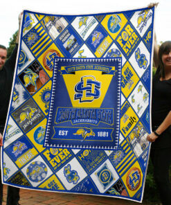 South Dakota State Jackrabbits Quilt Blanket