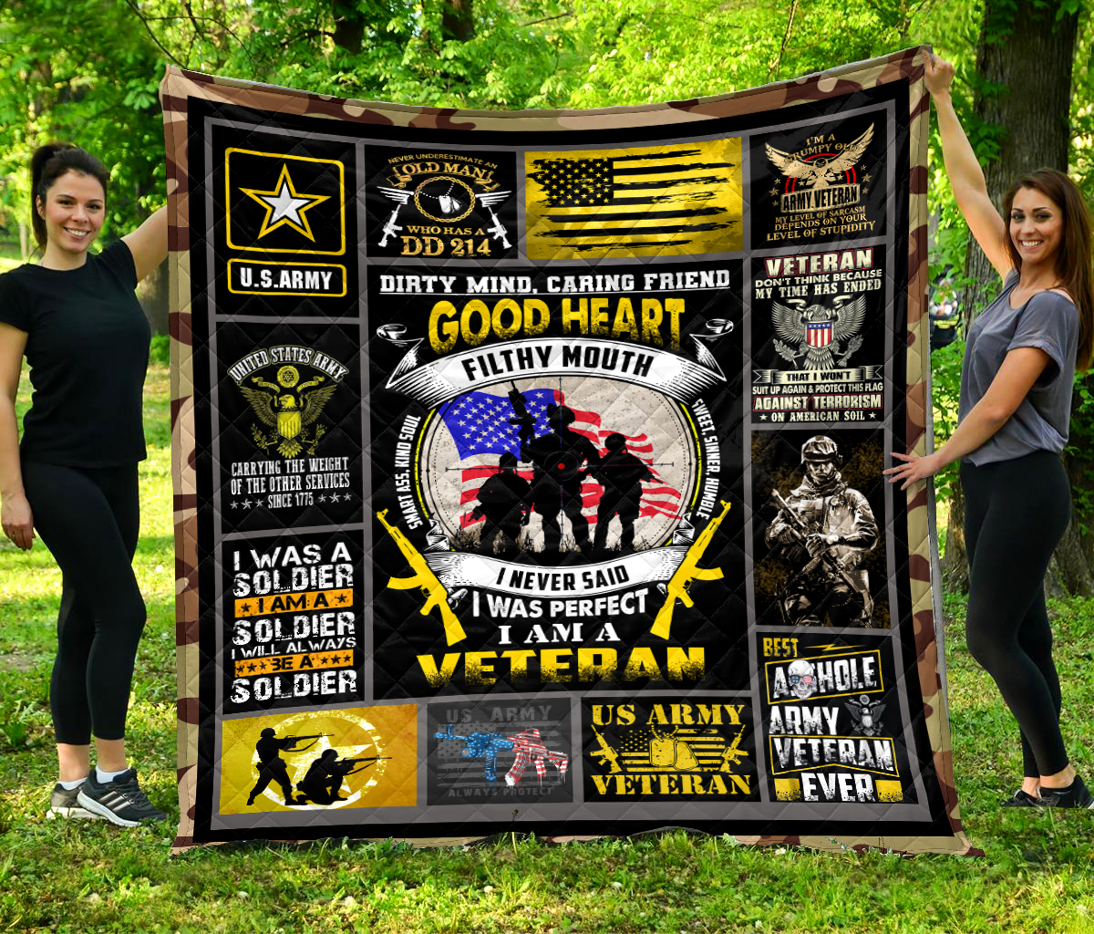 BC – U.S. Army Veteran Quilt Blanket