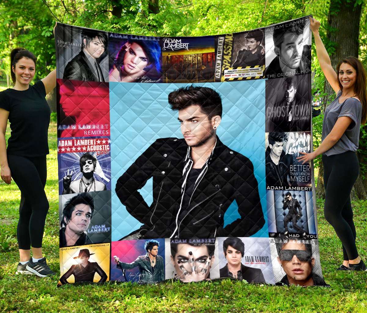 Adam Lambert Quilt Blanket