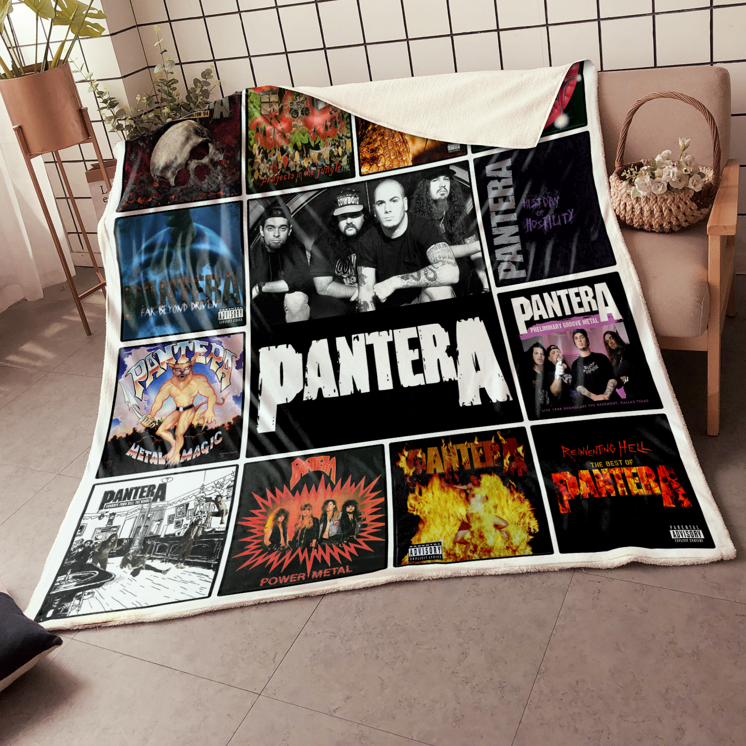 Pantera Album Quilt Blanket 1