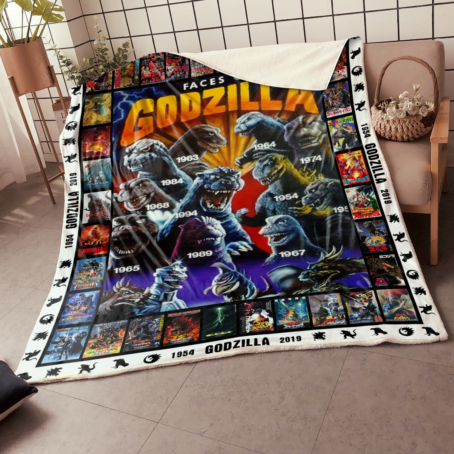 ADU- Godzilla Quilt Blanket