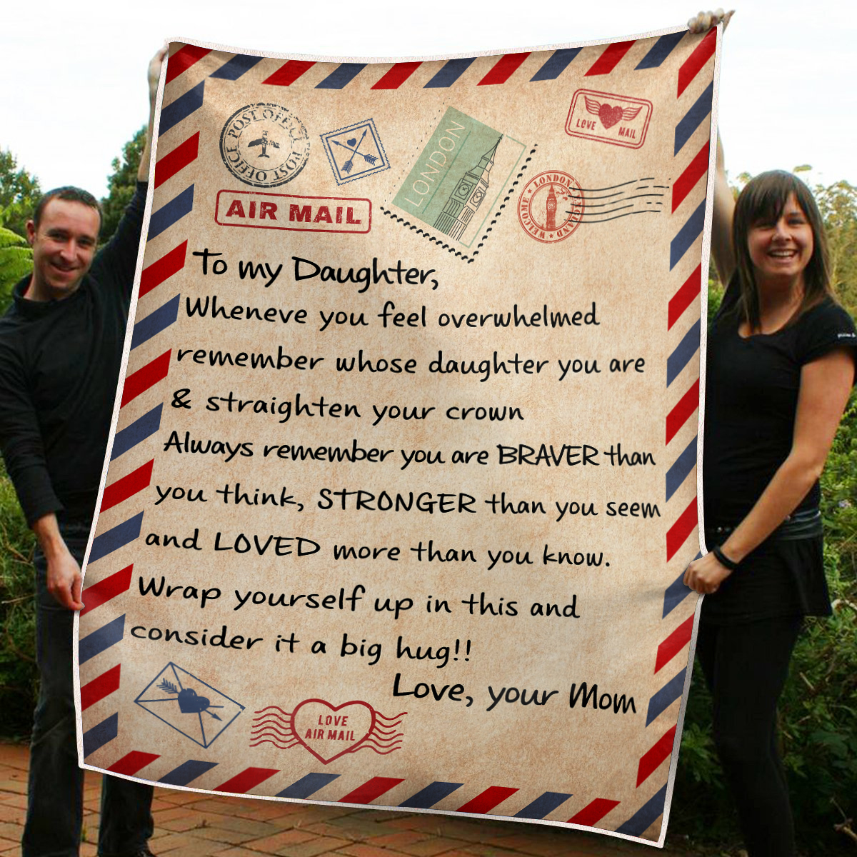 Letter to Daughter Quilt Blanket