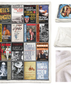 Hunter S. Thompson Books Quilt Blanket