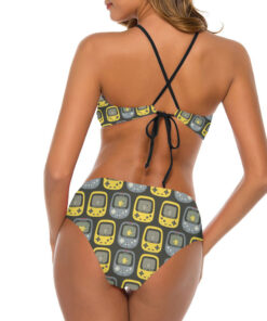 Pikachu Gameboy Women’s Cami Keyhole One-piece Swimsuit