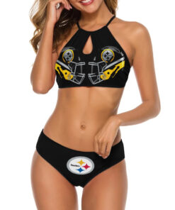 Pittsburgh Steelers Women’s Cami Keyhole One-piece Swimsuit