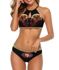 San Francisco 49ers Women’s Cami Keyhole One-piece Swimsuit