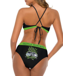 Seattle Seahawks Women’s Cami Keyhole One-piece Swimsuit