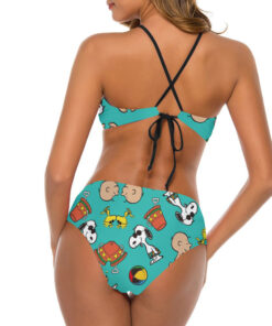 Snoopy In The Beach Women’s Cami Keyhole One-piece Swimsuit