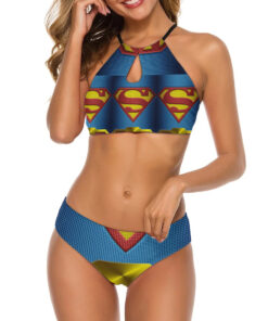 Superman Women’s Cami Keyhole One-piece Swimsuit